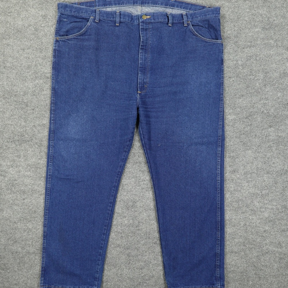 Wrangler Authentics Jeans Mens 50x30 Blue Straight Denim Big Tall Medium Wash